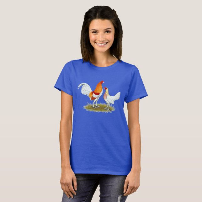 Old English Game Bantam:  Red Pyle T-Shirt (Front Full)