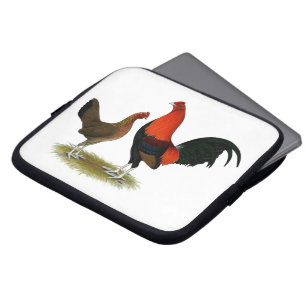 Old English Game Bantams: BB Red Pair Laptop Sleeve