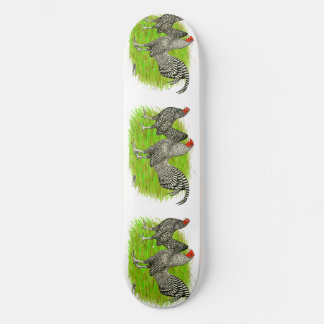 Old English Game Barred Chickens Skateboard