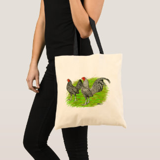 Old English Game Barred Chickens Tote Bag