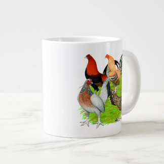 Old English Game Quartet Large Coffee Mug