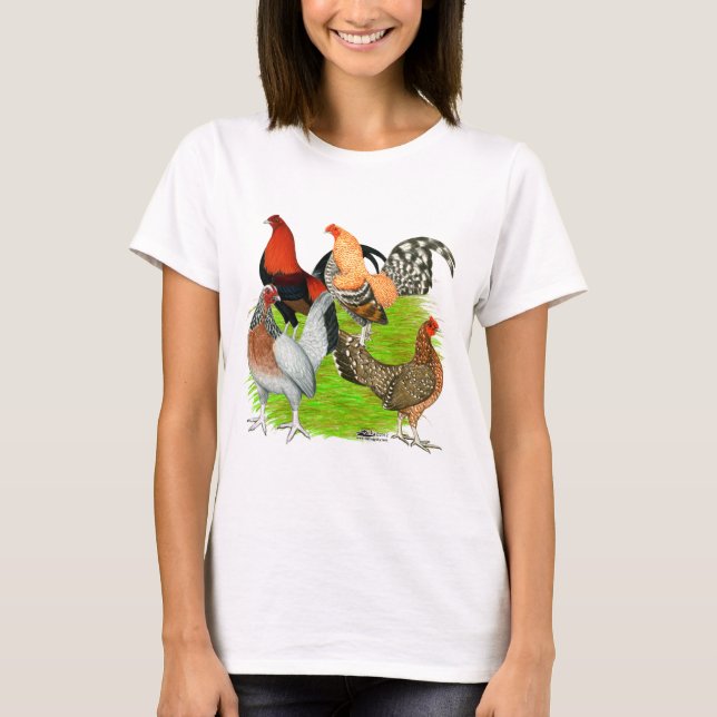 Old English Game Quartet T-Shirt (Front)