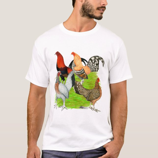 Old English Game Quartet T-Shirt (Front)