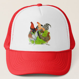 Old English Game Quartet Trucker Hat