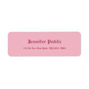 Old English Hand Script Text Elegant Pink Template