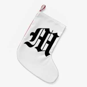 Old English Letter - M Christmas Stocking