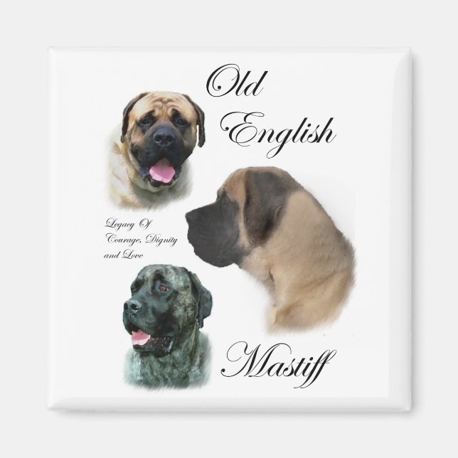 Old English Mastiff Gifts Magnet (Front)