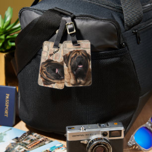 old english Mastiff Luggage Tag