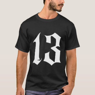Old English Number 13 Or Thirn T-Shirt