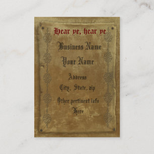 Old English Parchment background business card