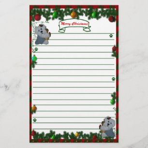 Old English Sheep dog Merry Christmas Stationary! Stationery