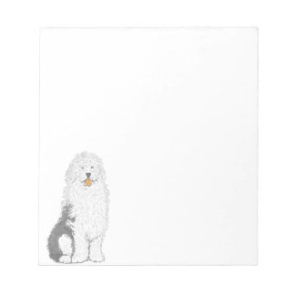 Old English Sheep Dog Note Pad