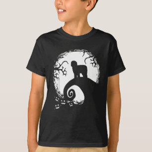 Old English Sheepdog And Moon Halloween T-Shirt