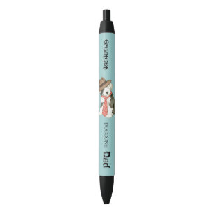 Old English Sheepdog Dad Black Ink Pen