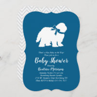 Old English Sheepdog Dog Baby Shower Boy Blue