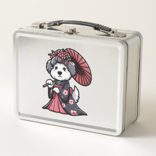 Old English Sheepdog Dog Kimono   Metal Lunch Box