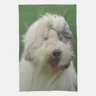Old English Sheepdog Dog Kitchen Towel