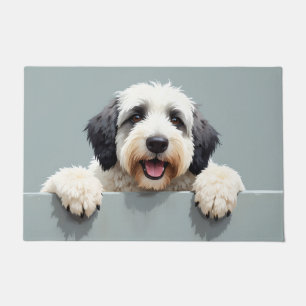 Old English Sheepdog Doormat Art