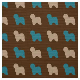Old English Sheepdog Fabric
