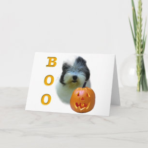 Old English Sheepdog Halloween Boo Card