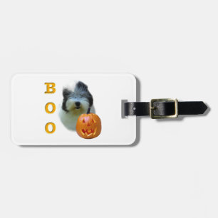 Old English Sheepdog Halloween Boo Luggage Tag