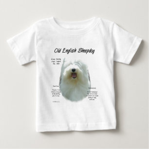 Old English Sheepdog History Design Baby T-Shirt