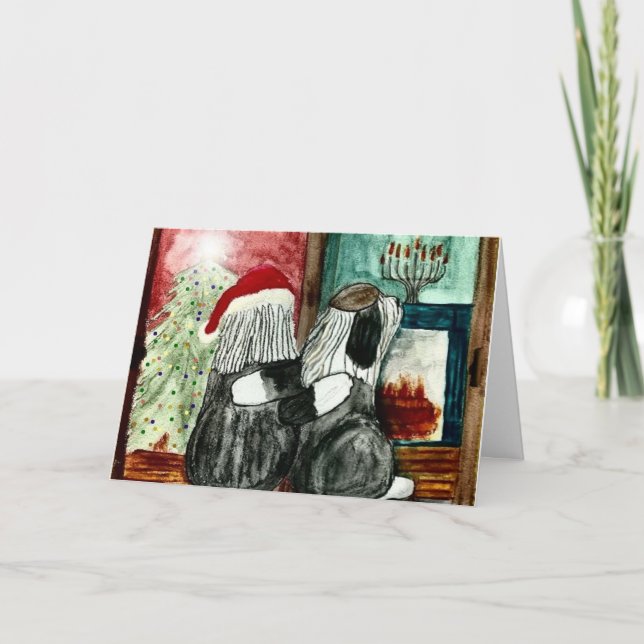 Old English Sheepdog Holiday friends (Front)