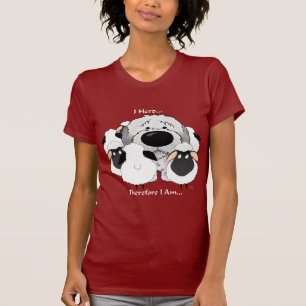 Old English Sheepdog - I Herd Therefore I Am T-Shirt
