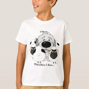 Old English Sheepdog - I Herd Therefore I Am T-Shirt
