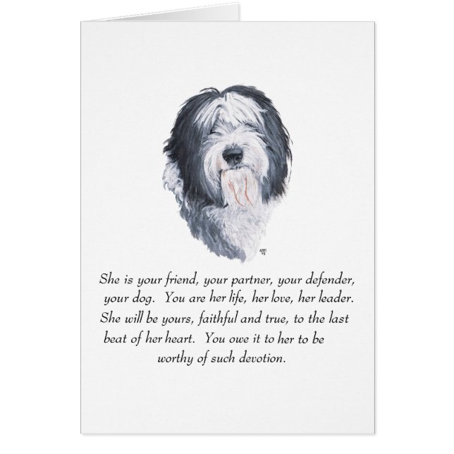 Old English Sheepdog Keepsakes (Front)