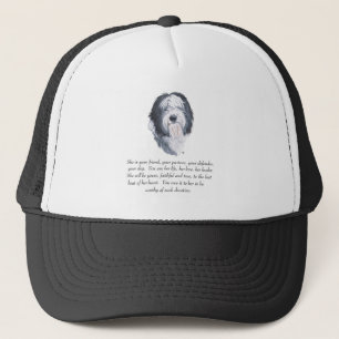 Old English Sheepdog Keepsakes Trucker Hat