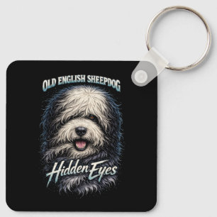 Old English Sheepdog Key Ring