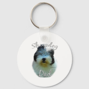 Old English Sheepdog Key Ring