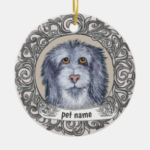 Old English Sheepdog Loving Memory ornament