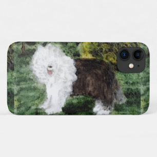 Old English Sheepdog Painting Cute Dog Case-Mate iPhone Case