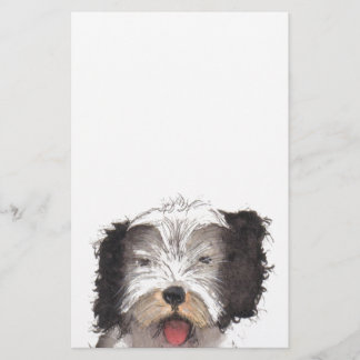 Old English Sheepdog Puppy Stationery