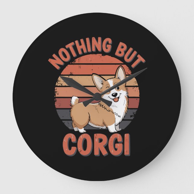 Old English Sheepdog The Dogfather Tuxedo Cool Fun Large Clock (Front)