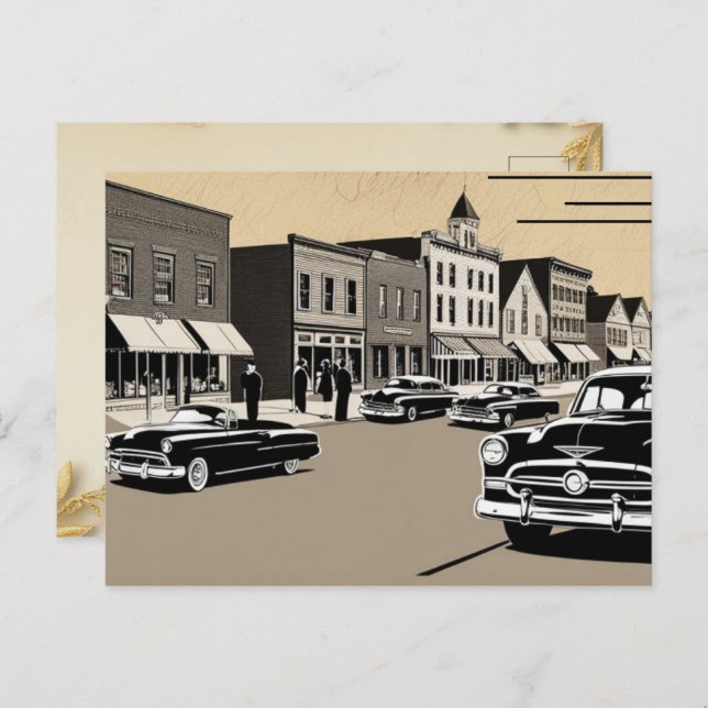 old era holiday postcard (Front/Back)