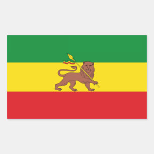 Old Ethiopian flag Rectangular Sticker