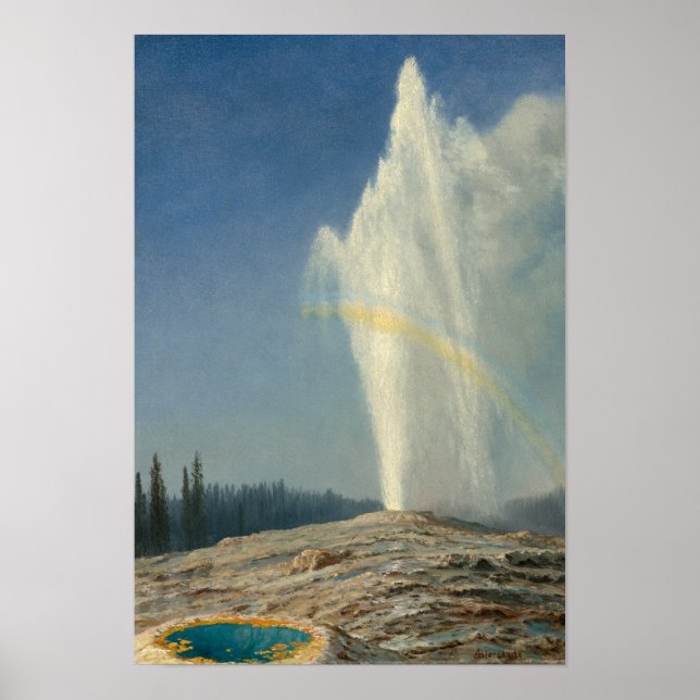 Old Faithful by Albert Bierstadt Poster (Front)