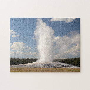 Old Faithful Geyser at Yellowstone National Park Jigsaw Puzzle
