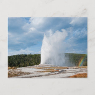 Old Faithful Geyser Postcard