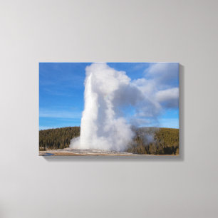 Old Faithful Geyser Yellowstone Canvas Print