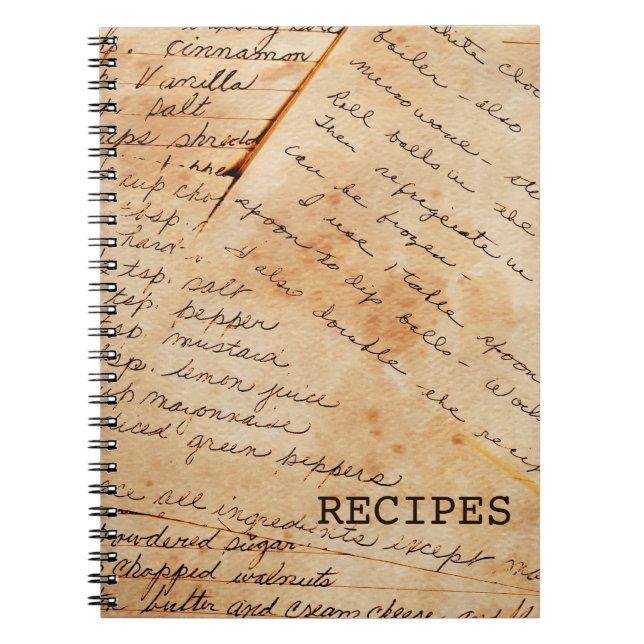Old Family Recipes Notebook (Front)
