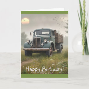 Old Farm Truck Card