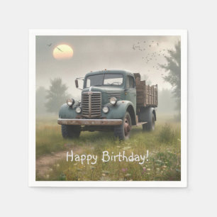 Old Farm Truck Napkin