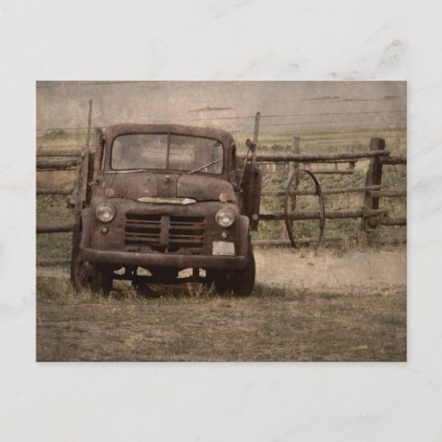 Old Farm Truck Postcard (Front)