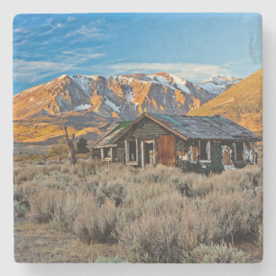 Old Farmhouse Along Hwy 395 In June Lake Stone Coaster