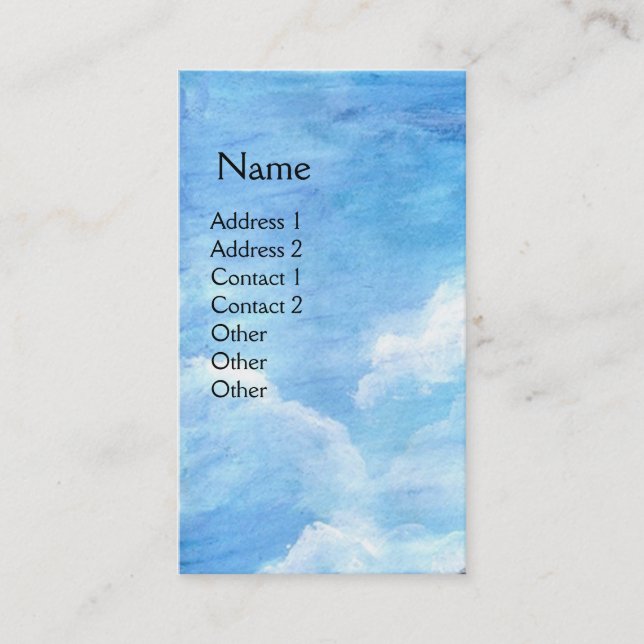 Old Farmhouse Chianti,Tuscany Landscape / Blue Sky Business Card (Front)