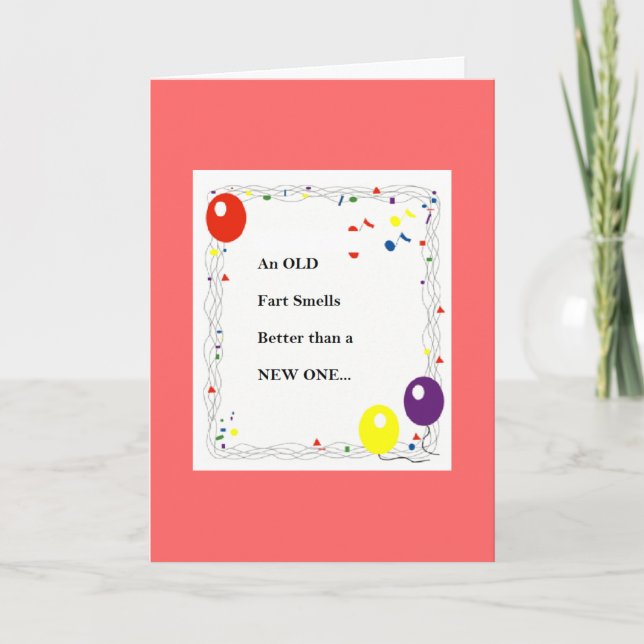 Old Fart Birthday Card (Front)